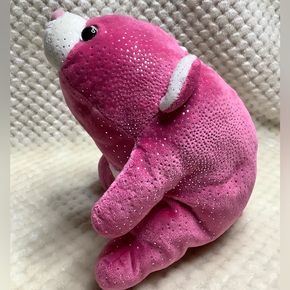 GUND Plush Hot Pink Sparkle SNUFFLES Stuffed Animal 4044584 Toy - Picture 6 of 14